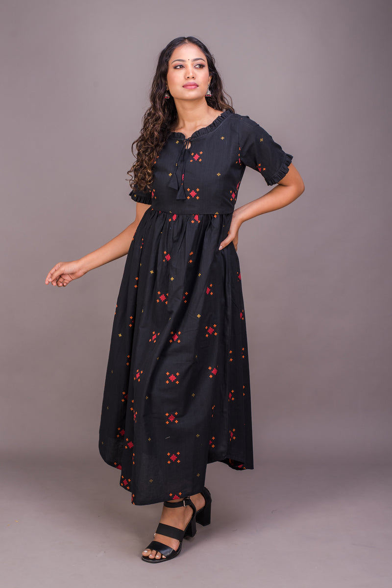 Studio White Polka Handloom Meera Set LP