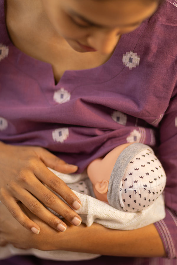 Light Mauve Handloom Maxi