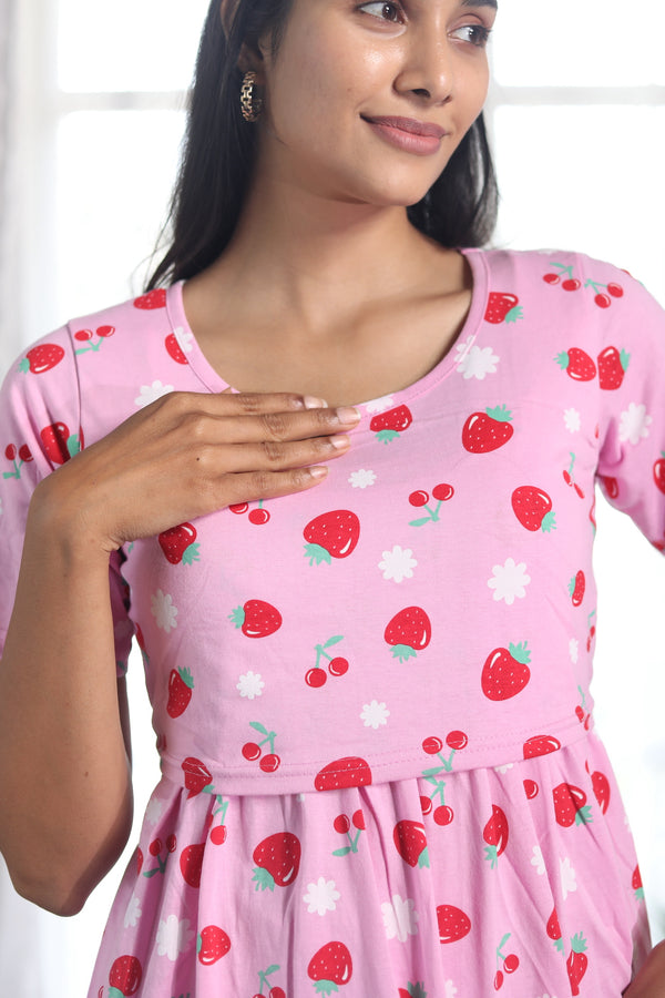 Strawberries Night & Lounge Gown