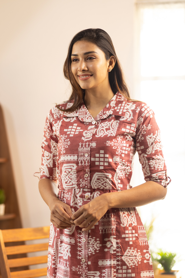 Rust Feeding Co-ord Set