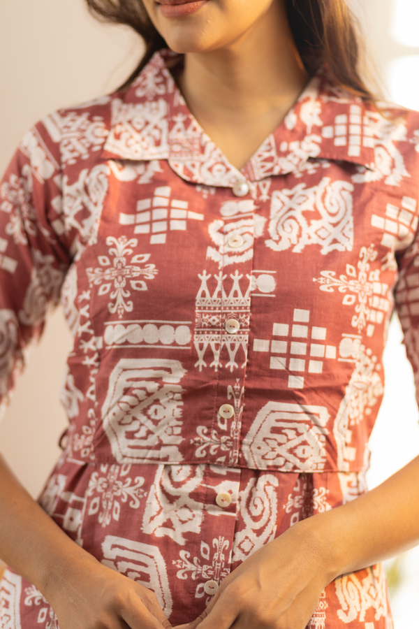 Rust Feeding Co-ord Set