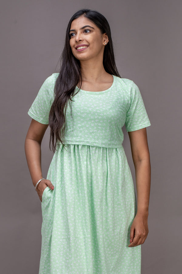 Pista Green Night and Lounge Gown