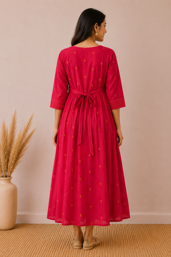 Pink with Yellow Butis Angaraka Feeding Maxi
