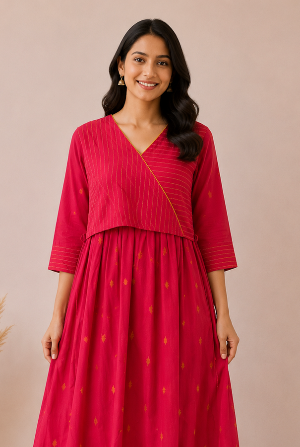 Pink with Yellow Butis Angaraka Feeding Maxi