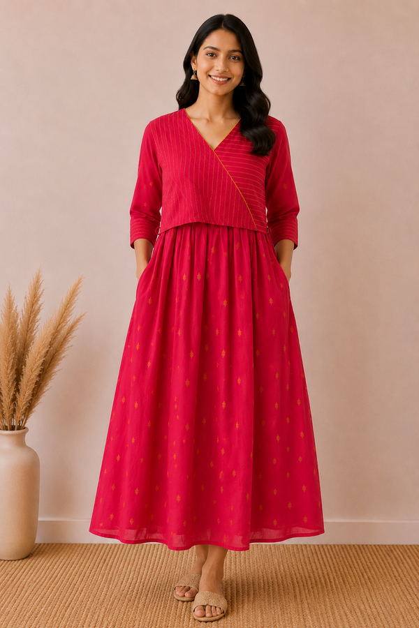 Pink with Yellow Butis Angaraka Feeding Maxi